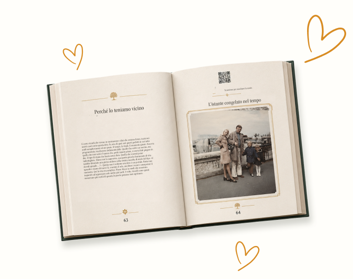 Un libro StoryKeeper aperto